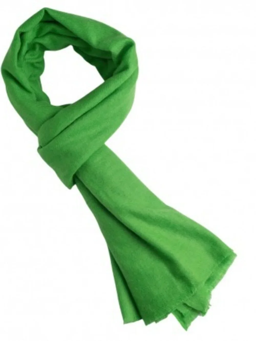 100% Cashmere Apple Green Statement Scarf from Autumn Cashmere